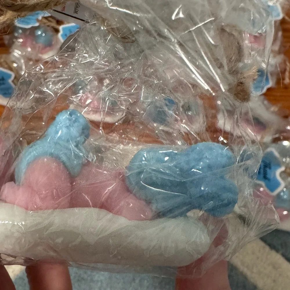 Baby shower favors candles and soaps
